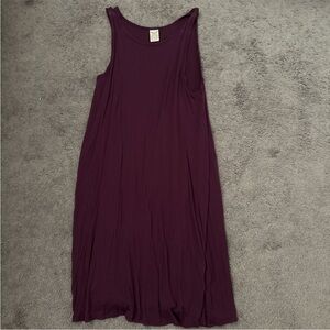 Faded Glory Red and Purple Sleeveless Sundress